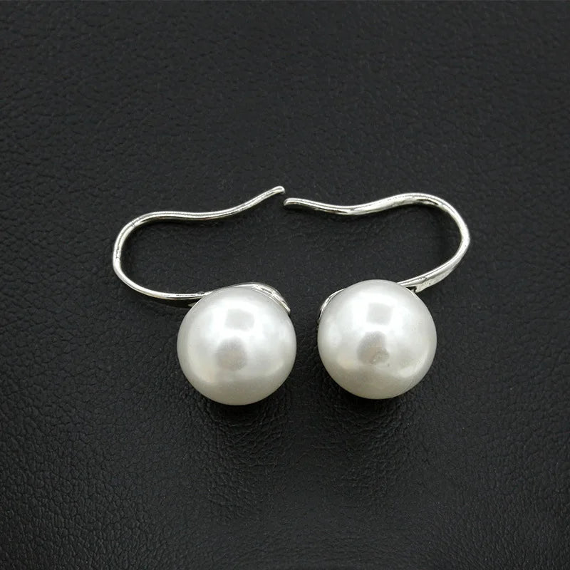 Bijoux Pearls Stud Earrings Fashion Jewelry Brincos Pearls Crystal Earing pendientes mujer boucle d'oreille
