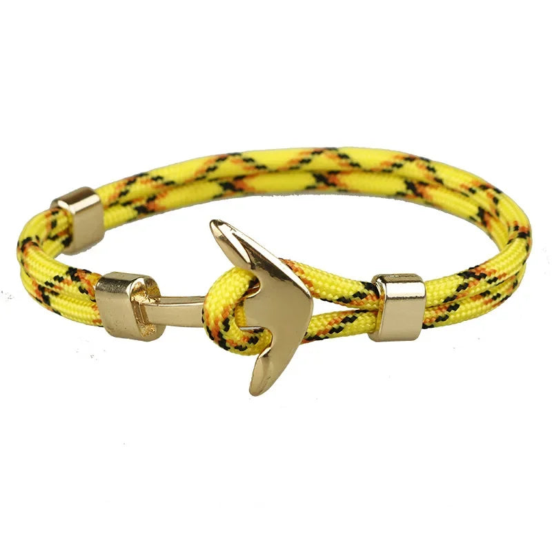 Man's Bracelets Luxury Designer Alloy Bangles Simple Jewlery Men Accessories Anchor Bracelet Male Wristband Chain Wrist Band