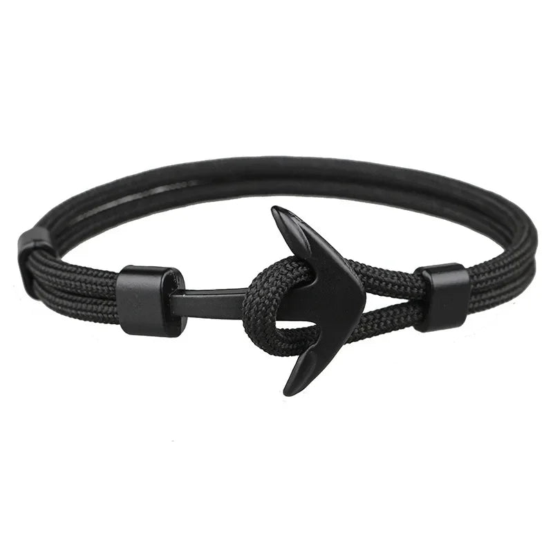 Man's Bracelets Luxury Designer Alloy Bangles Simple Jewlery Men Accessories Anchor Bracelet Male Wristband Chain Wrist Band