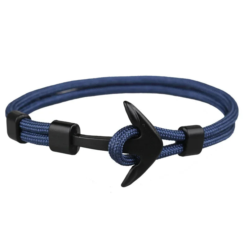Man's Bracelets Luxury Designer Alloy Bangles Simple Jewlery Men Accessories Anchor Bracelet Male Wristband Chain Wrist Band