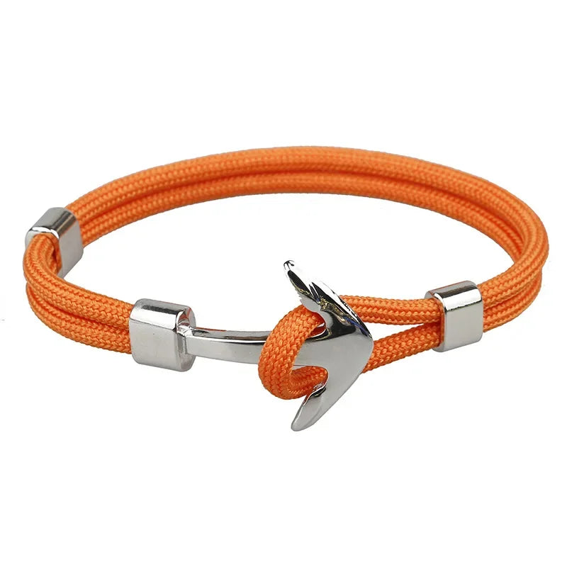 Man's Bracelets Luxury Designer Alloy Bangles Simple Jewlery Men Accessories Anchor Bracelet Male Wristband Chain Wrist Band