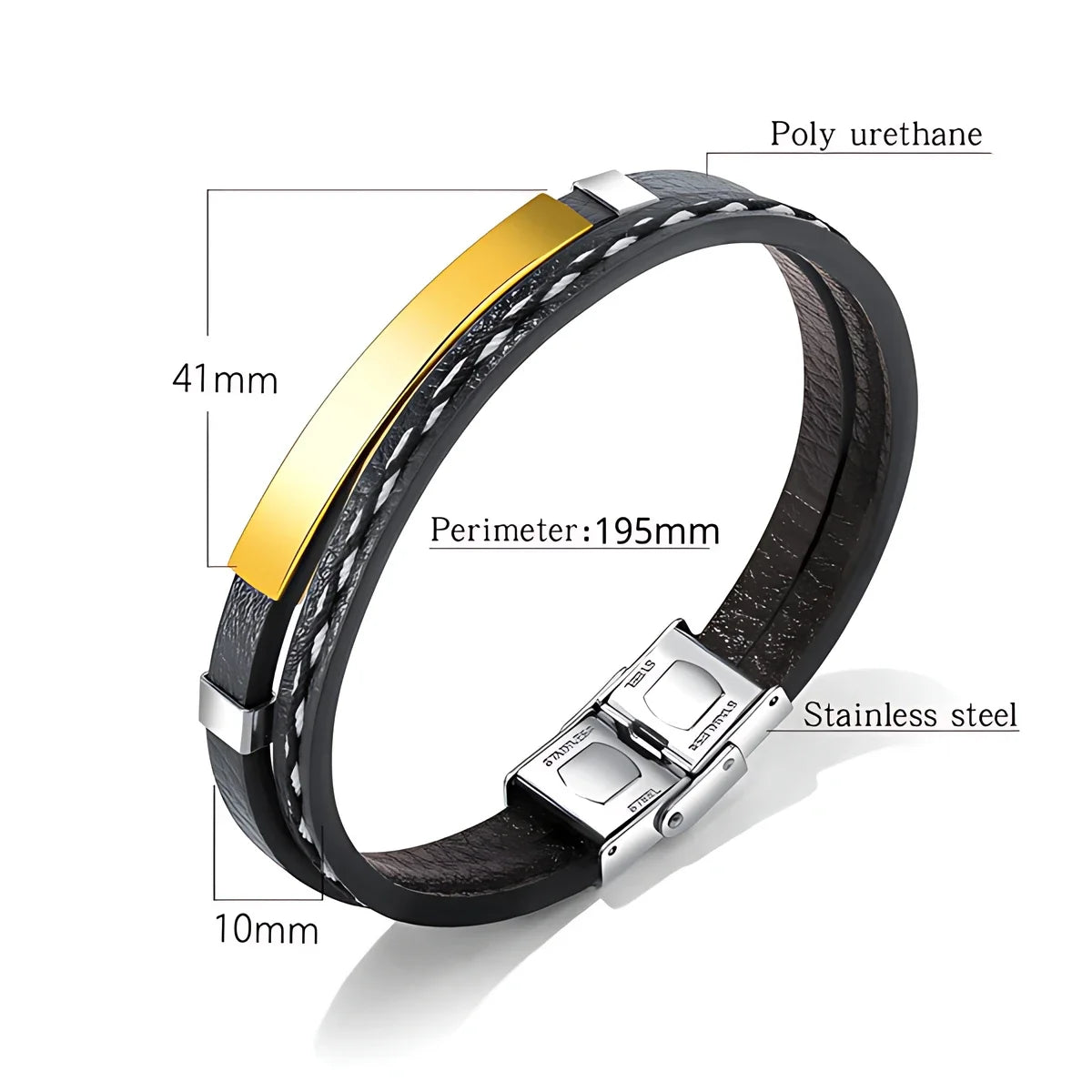 Trendy Unisex Leather Cuff Bracelet For Men Women Adjustable Wristband Handmade Bangle Stylish Gift For Daily Outfit