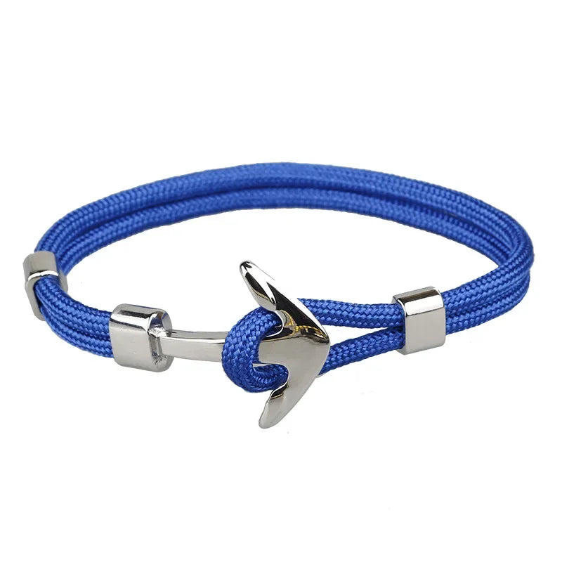 Man's Bracelets Luxury Designer Alloy Bangles Simple Jewlery Men Accessories Anchor Bracelet Male Wristband Chain Wrist Band