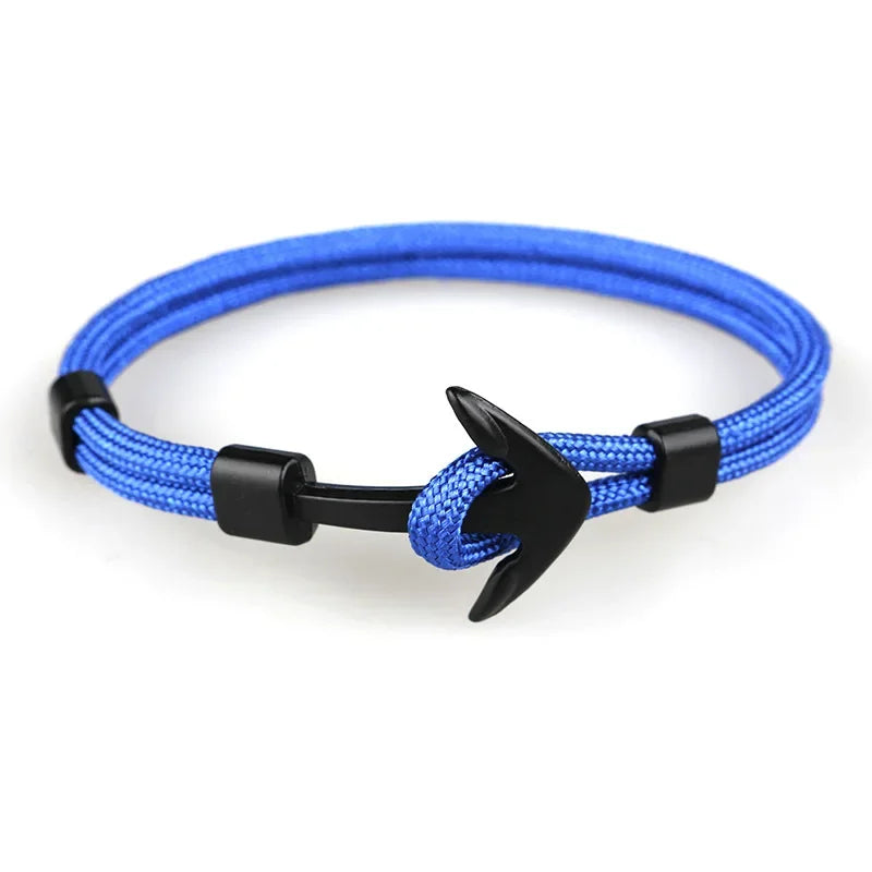 Man's Bracelets Luxury Designer Alloy Bangles Simple Jewlery Men Accessories Anchor Bracelet Male Wristband Chain Wrist Band