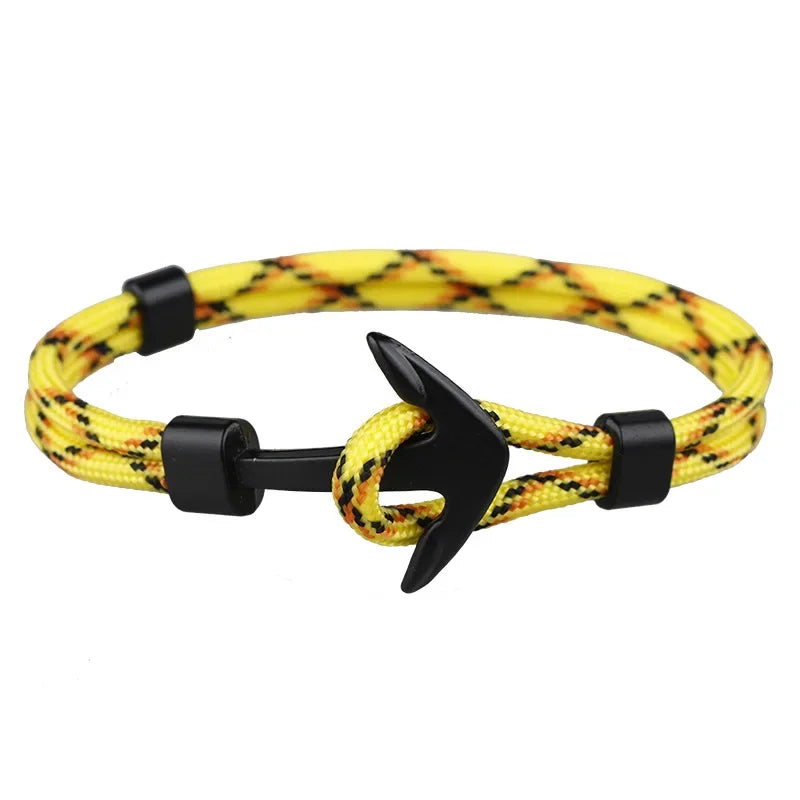 Man's Bracelets Luxury Designer Alloy Bangles Simple Jewlery Men Accessories Anchor Bracelet Male Wristband Chain Wrist Band