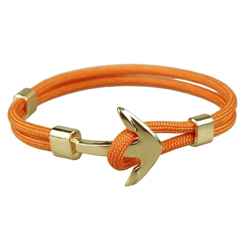 Man's Bracelets Luxury Designer Alloy Bangles Simple Jewlery Men Accessories Anchor Bracelet Male Wristband Chain Wrist Band