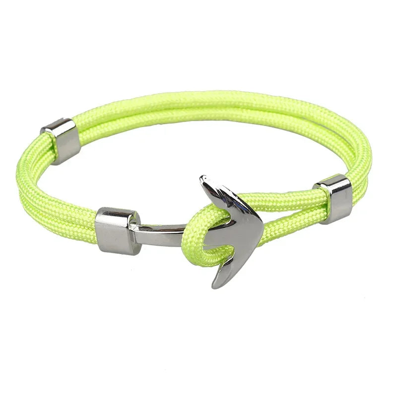 Man's Bracelets Luxury Designer Alloy Bangles Simple Jewlery Men Accessories Anchor Bracelet Male Wristband Chain Wrist Band