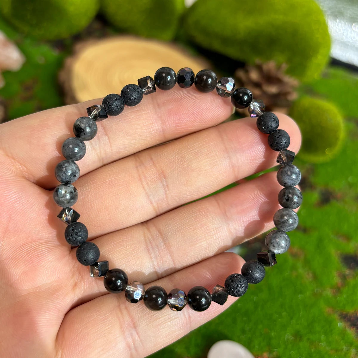 1pc/Boho Handmade Labradorite Bracelet - Perfect Gift for Men and Women in All Seasons
