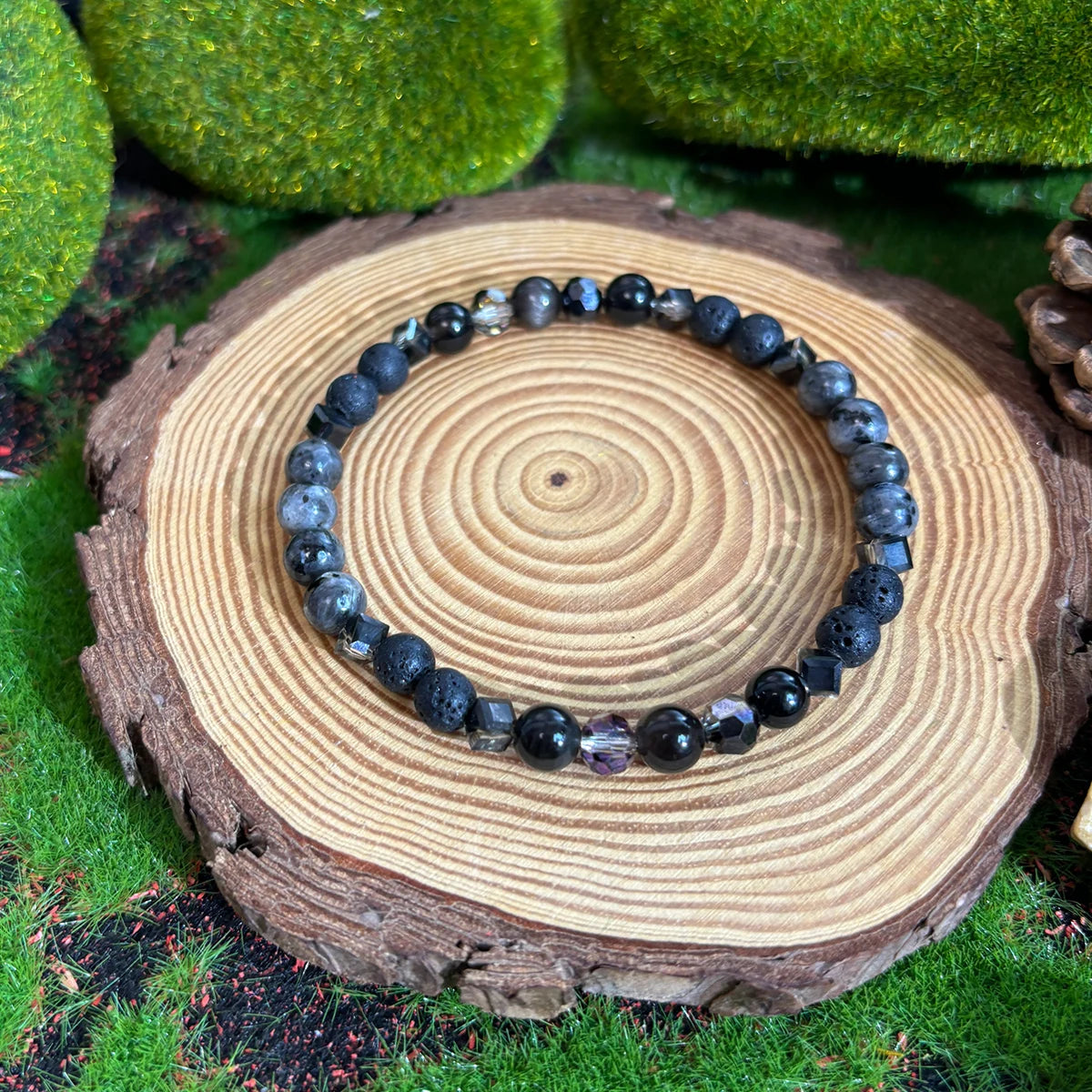 1pc/Boho Handmade Labradorite Bracelet - Perfect Gift for Men and Women in All Seasons