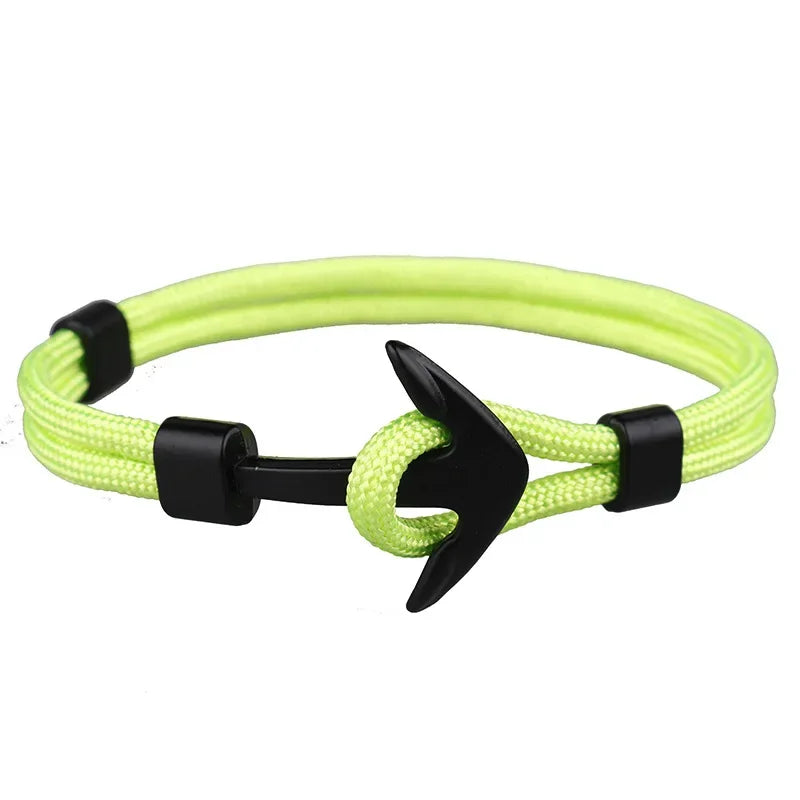 Man's Bracelets Luxury Designer Alloy Bangles Simple Jewlery Men Accessories Anchor Bracelet Male Wristband Chain Wrist Band