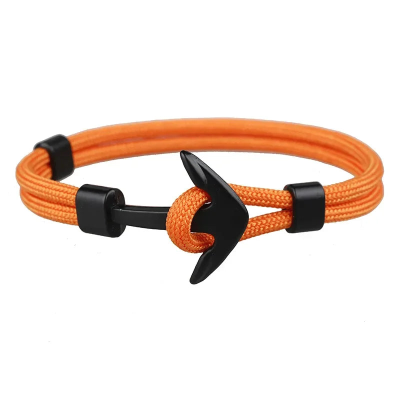 Man's Bracelets Luxury Designer Alloy Bangles Simple Jewlery Men Accessories Anchor Bracelet Male Wristband Chain Wrist Band