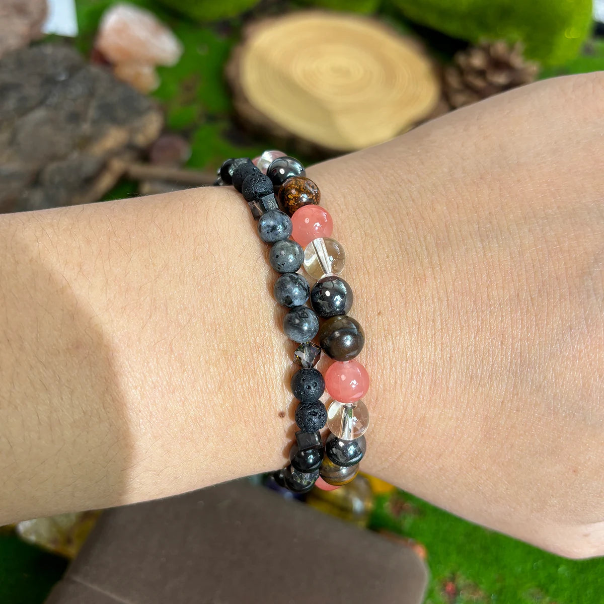 1pc/Boho Handmade Labradorite Bracelet - Perfect Gift for Men and Women in All Seasons