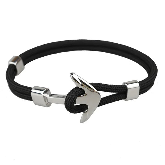 Man's Bracelets Luxury Designer Alloy Bangles Simple Jewlery Men Accessories Anchor Bracelet Male Wristband Chain Wrist Band
